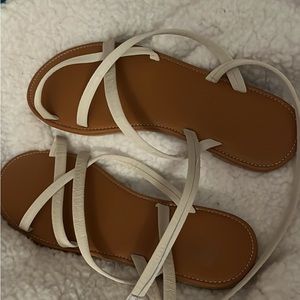 Brand new shein Croc Embossed Ankle Strap Sandals